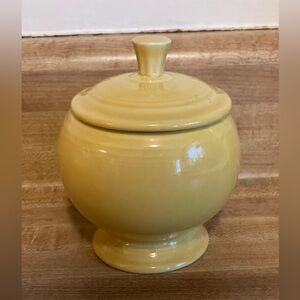 Fiestaware Covered Yellow Sugar Bowl